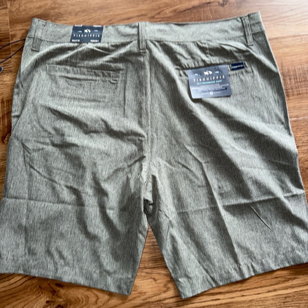 FISH HIPPIE Men's Isla Performance Shorts Gray Size 38 NEW With Tags - Picture 2 of 8
